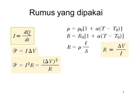 Rumus yang dipakai.