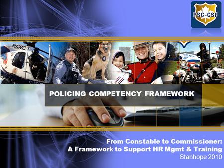 POLICING COMPETENCY FRAMEWORK