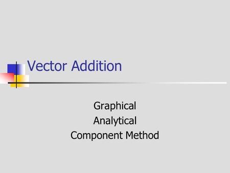 Graphical Analytical Component Method