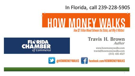 In Florida, call 239-228-5905 1. 2 3 4 5 Texas Led National Job Growth for the Fourth Straight Year 252,400 252,400 Jobs Added in 2013 in 2013 192,900.