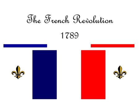 The French Revolution 1789.