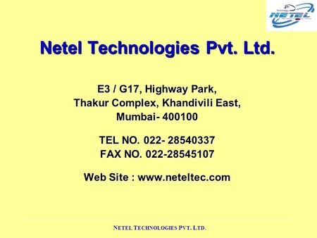 Netel Technologies Pvt. Ltd.