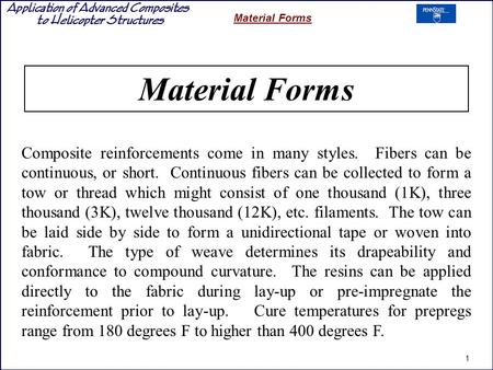 Composite reinforcements come in many styles