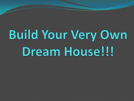 In this project, YOU get to be the architect! (but what is an architect?) An architect is a person whose job it is to design the plan for houses, buildings,