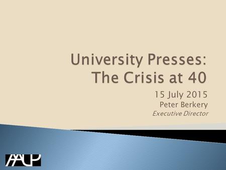 15 July 2015 Peter Berkery Executive Director.  139 Members ◦ 95 US, with university affiliation ◦ 19 US, with other institutional affiliation ◦ 10 Canadian.