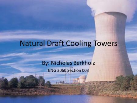 Natural Draft Cooling Towers