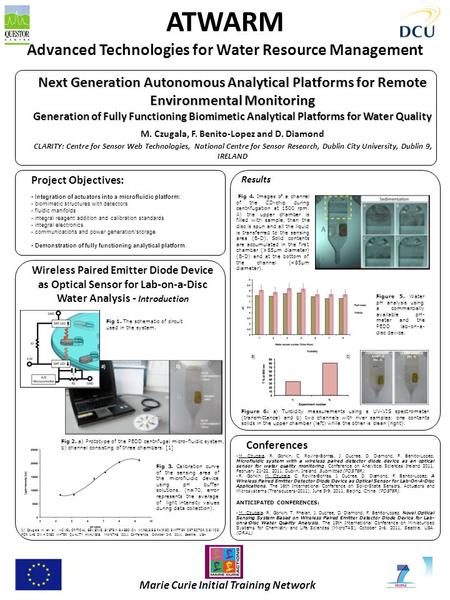 ATWARM Advanced Technologies for Water Resource Management Marie Curie Initial Training Network Next Generation Autonomous Analytical Platforms for Remote.