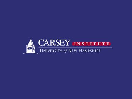 1. Youth Aspirations and Sense of Place in a Changing Rural Economy: The Coos Youth Study Presented by: Nena Stracuzzi, Ph.D. Carsey Institute University.