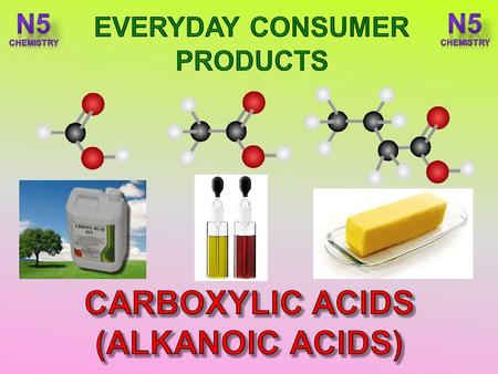 After completing this topic you should be able to : Identify an alkanoic acid from the carboxyl group and the ‘-oic’ name ending. Name straight-chain.