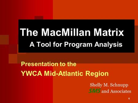 The MacMillan Matrix A Tool for Program Analysis