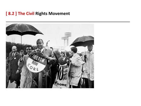 [ 8.2 ] The Civil Rights Movement. Learning Objectives Describe and identify key leaders of civil rights movements in Texas. Compare the civil rights.