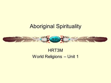 Aboriginal Spirituality