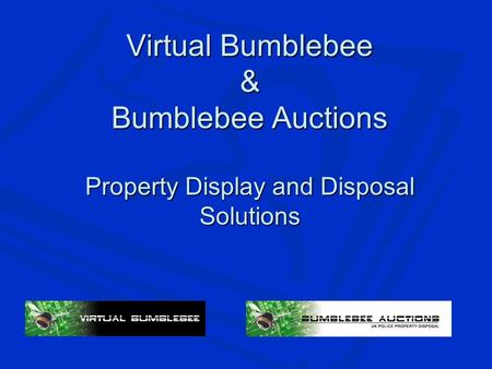 Virtual Bumblebee & Bumblebee Auctions Property Display and Disposal Solutions.