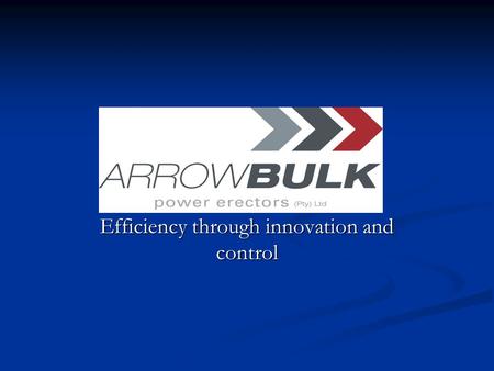 Efficiency through innovation and control. Setting your mind at rest Objectives To provide a professional reliable cost effective service to our clients.