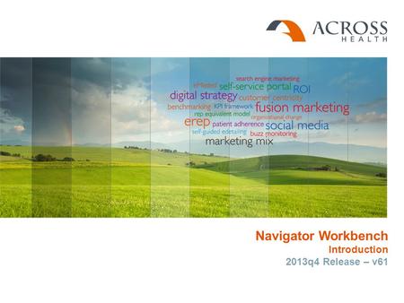 Navigator Workbench Introduction 2013q4 Release – v61.