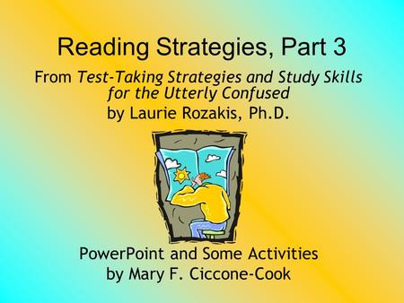 Reading Strategies, Part 3