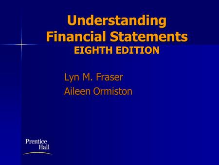 Understanding Financial Statements EIGHTH EDITION