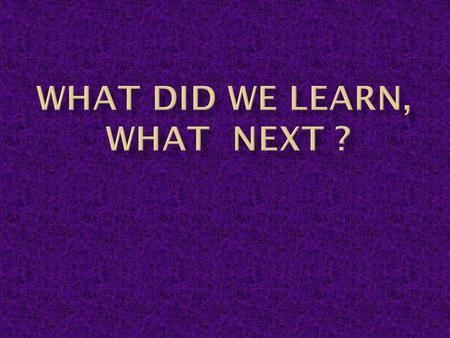 We have the habit of living in the past memories and future expectations, rarely do we live in the present. Mindfulness is the key to living in the present.