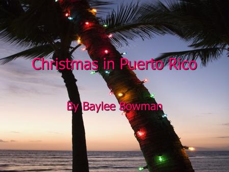 Christmas in Puerto Rico