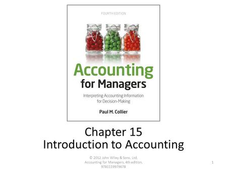 Introduction to Accounting