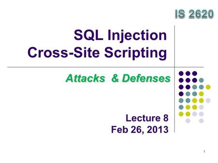 SQL Injection Cross-Site Scripting