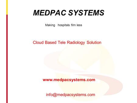 Cloud Based Tele Radiology Solution