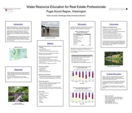 Western Washington state is rich in natural resources, including estuaries and shorelines, wetlands, forests, and abundant wildlife. The economic viability.