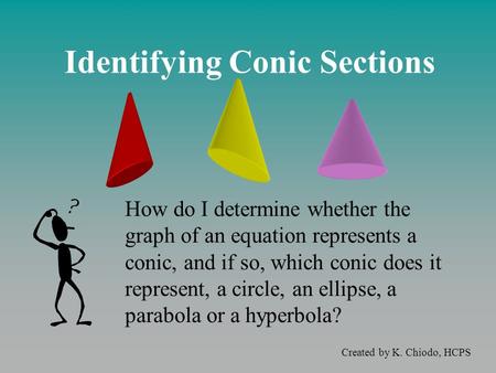 Identifying Conic Sections