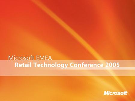 Multi Channel Retailing Sandana Kichenane Microsoft EMEA EMEA RETAIL INDUSTRY MANAGER