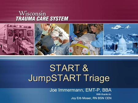 START & JumpSTART Triage