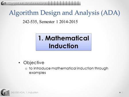 Algorithm Design and Analysis (ADA)