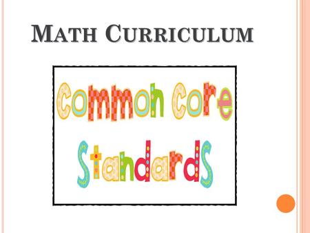 Math Curriculum.