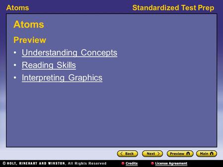 Atoms Preview Understanding Concepts Reading Skills