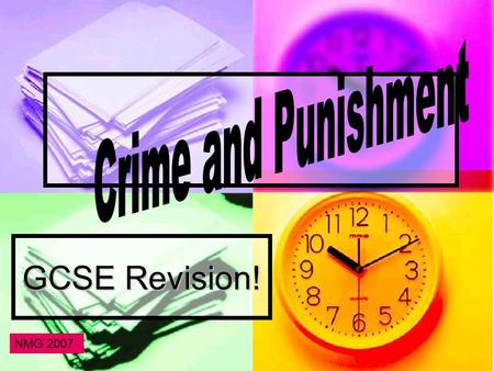 GCSE Revision! NMG 2007. Instructions All questions are multi-choice All questions are multi-choice Read through each question and the alternative answers.