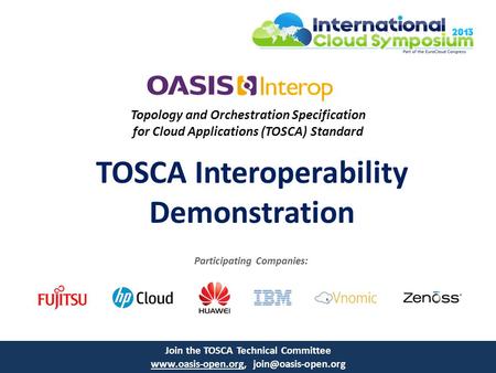 TOSCA Interoperability Demonstration