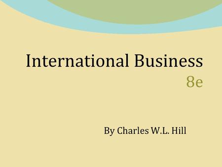 International Business 8e