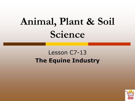 Animal, Plant & Soil Science