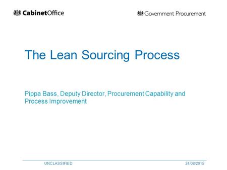 The Lean Sourcing Process