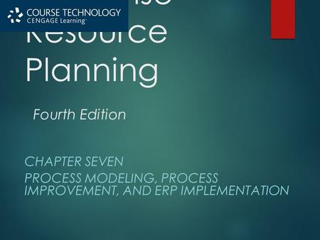 Concepts in Enterprise Resource Planning Fourth Edition