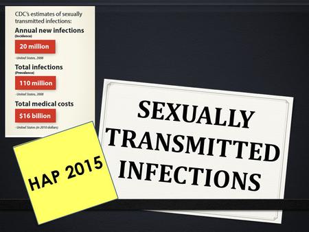 SEXUALLY TRANSMITTED INFECTIONS