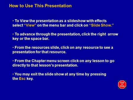 How to Use This Presentation