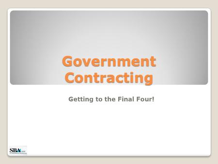 Government Contracting