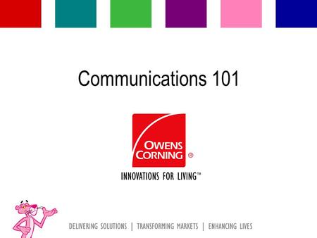 Communications 101 So you want to become better communicators?