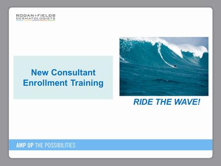 New Consultant Enrollment Training