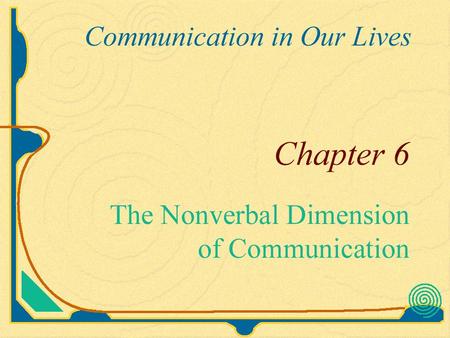 Comparing Verbal and Nonverbal Communication