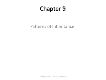 Patterns of Inheritance