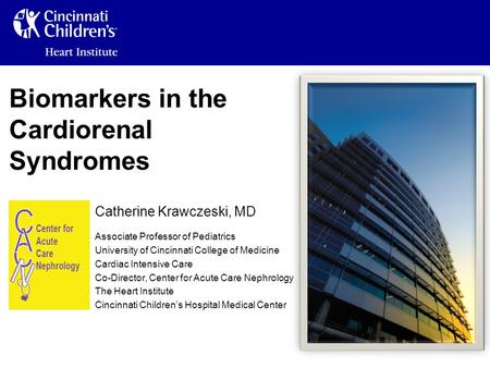 Biomarkers in the Cardiorenal Syndromes