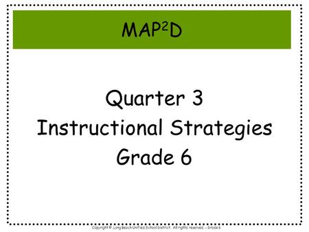 Instructional Strategies