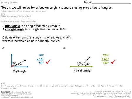 DataWORKS Educational Research (800) 495-1550  ©2012 All rights reserved. Comments? 6 th Grade Measurement.