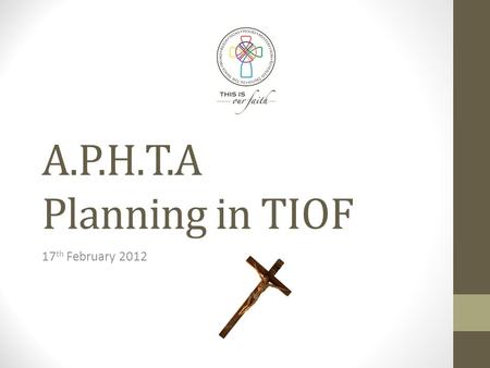 A.P.H.T.A Planning in TIOF 17 th February 2012. A sure foundation! EDC is a small and compact education authority 8 Primary Schools, 2 High Schools History.